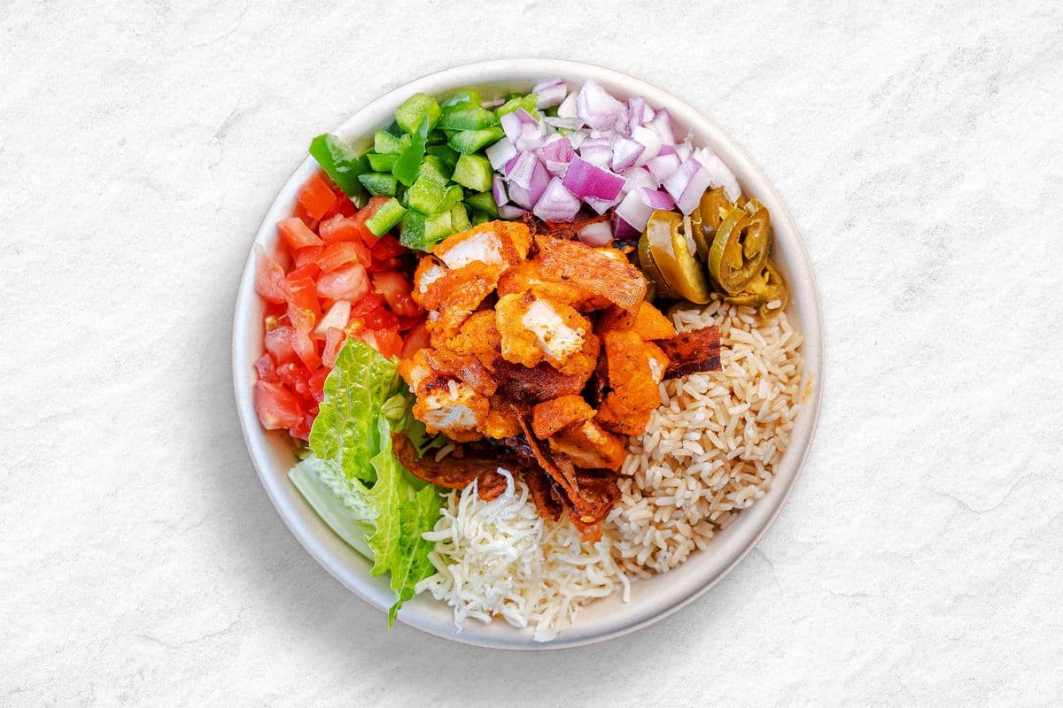 Regular - Spicy Buffalo Caesar Rice Bowl (660 Cals)