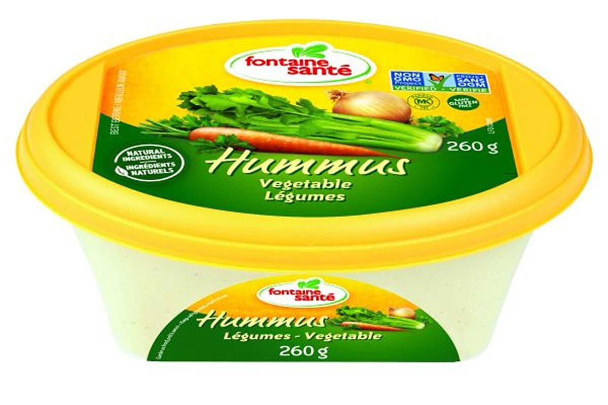 Fontaine santé hummus greek olives