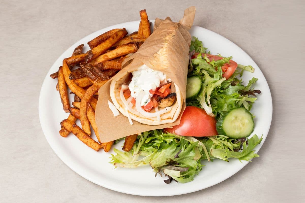 Assiette pita au gyros