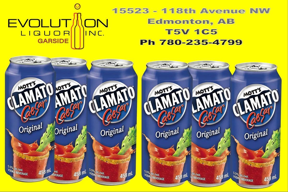 Mott's Clamato Caesar Original C458-06 (6 x 458 ml Can)