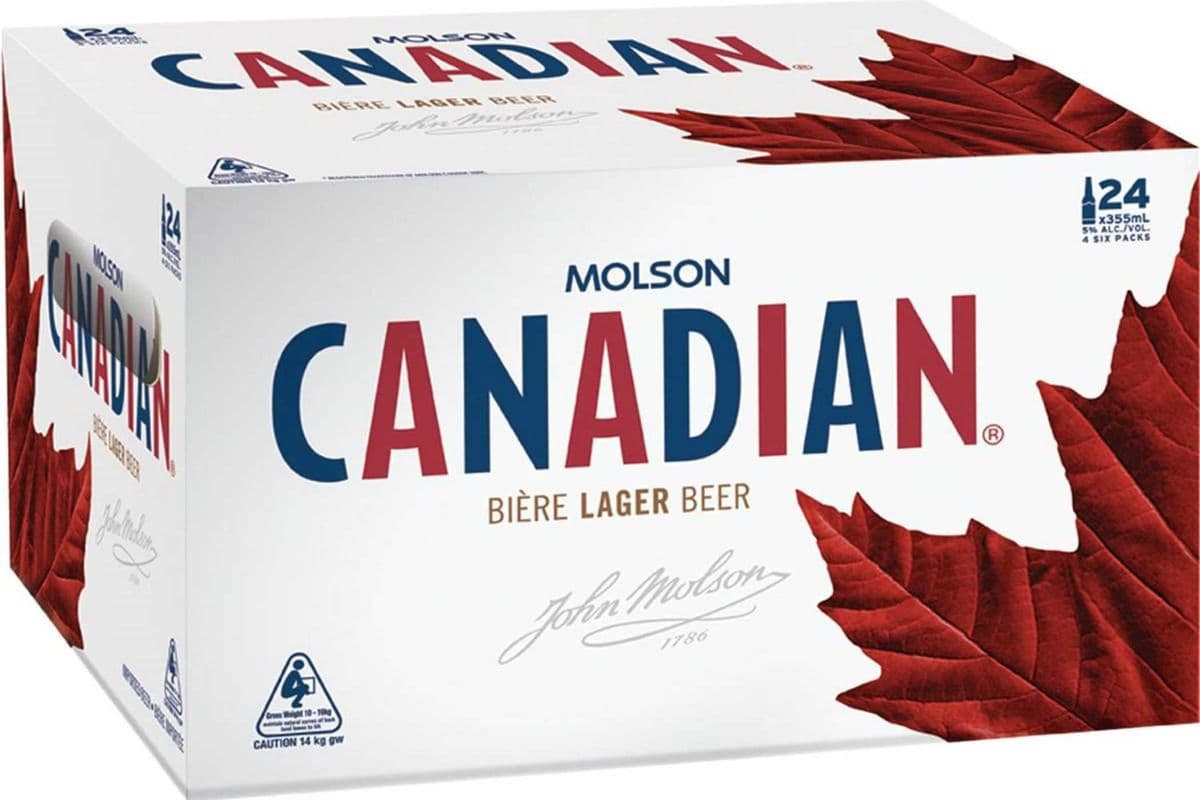 Molson Canadian (24 x 341 ml Bottles)