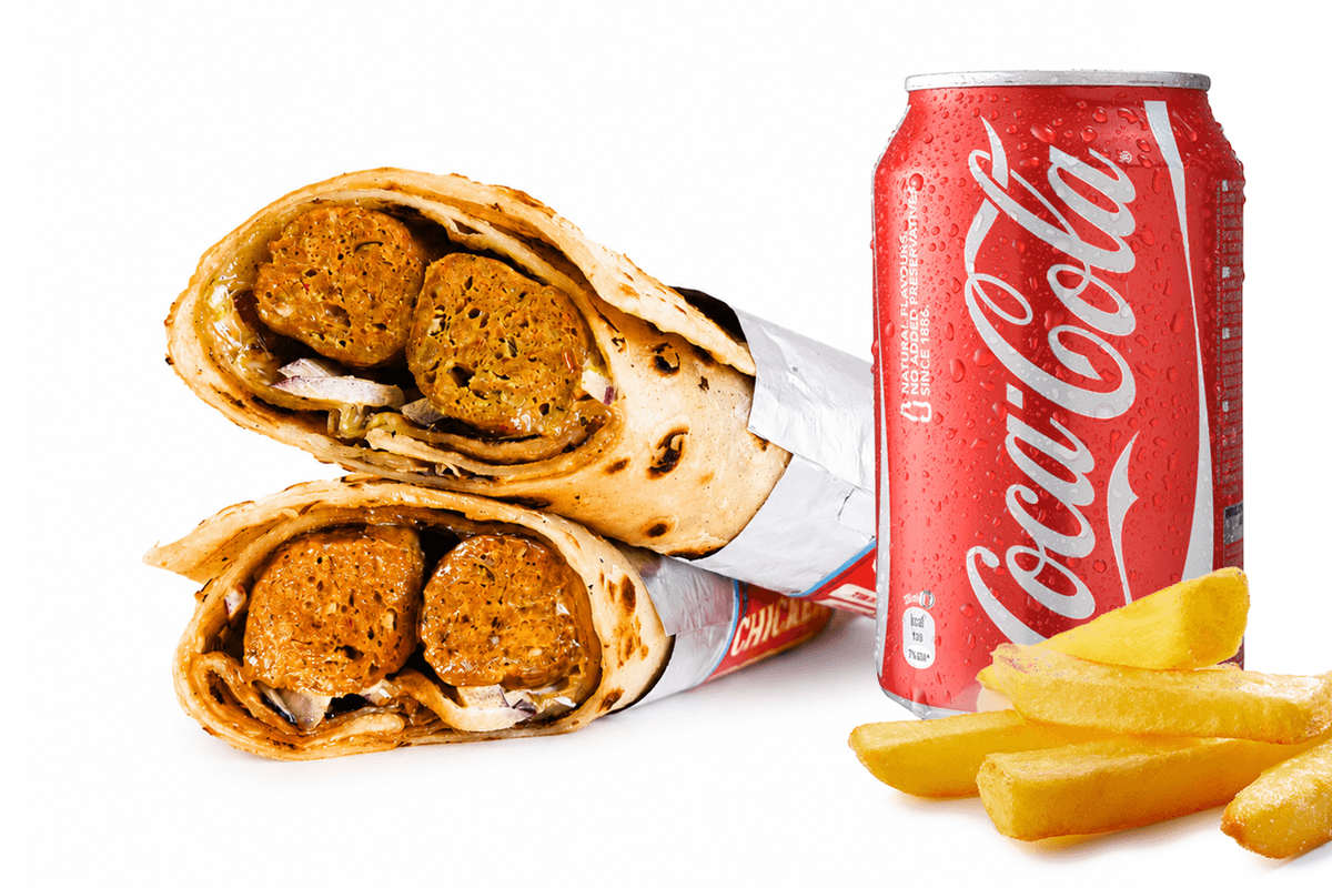 Seekh Kebab Roll Meal