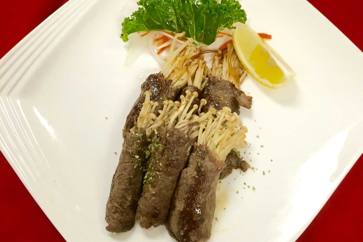 New! P16)Sliced Beef w/Enoki Mushroom