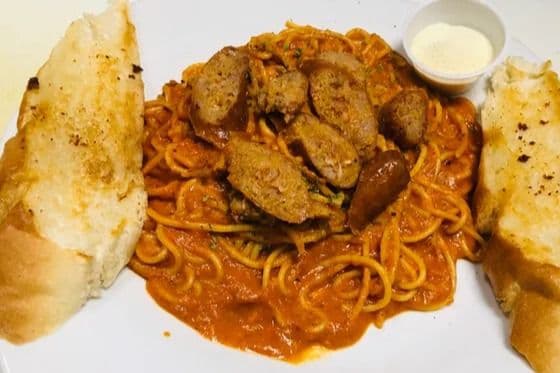 73. Spaghetti with Italian Sausage