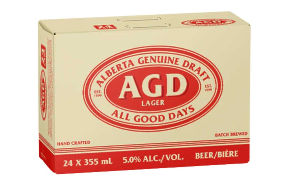Alberta Genuine Draft (AGD) (24 x 355 ml Cans)