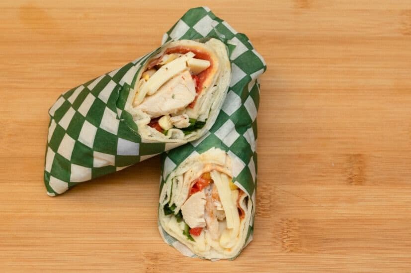 Roast Chicken & Pepper Salami Wrap