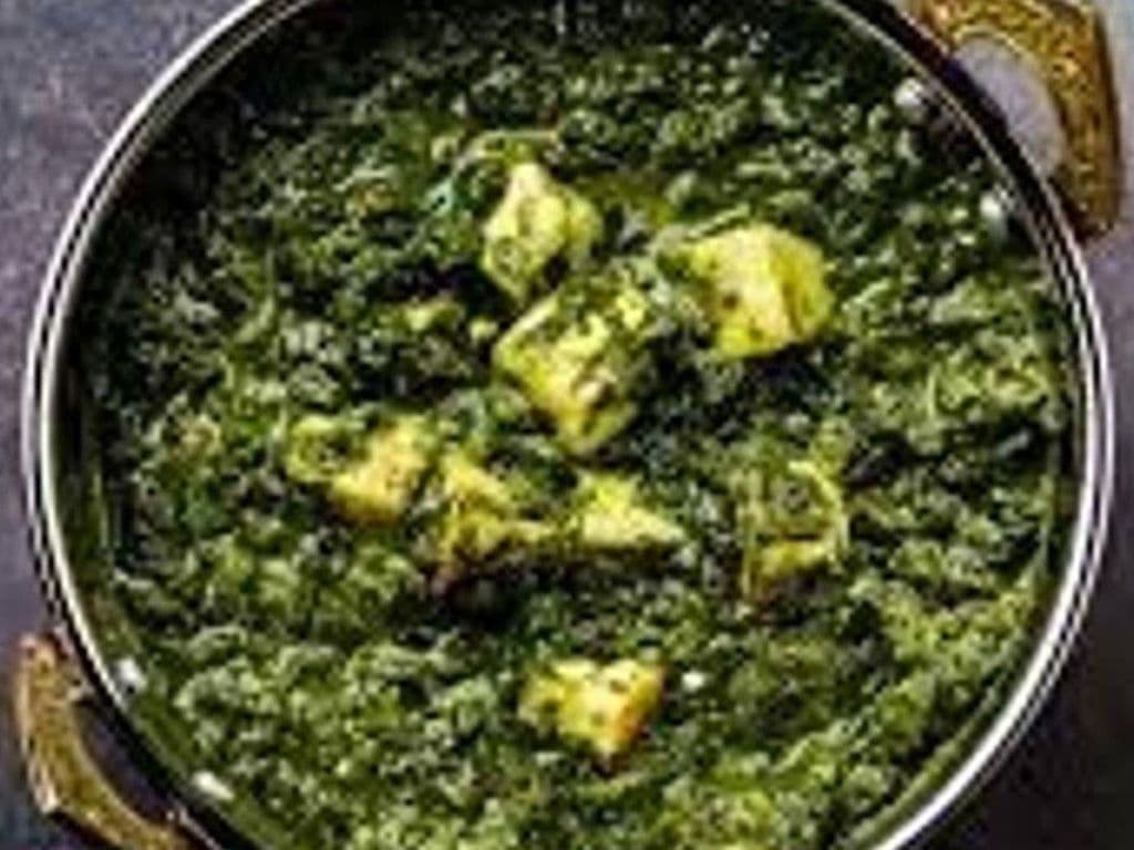Palak panner, spinach cheese