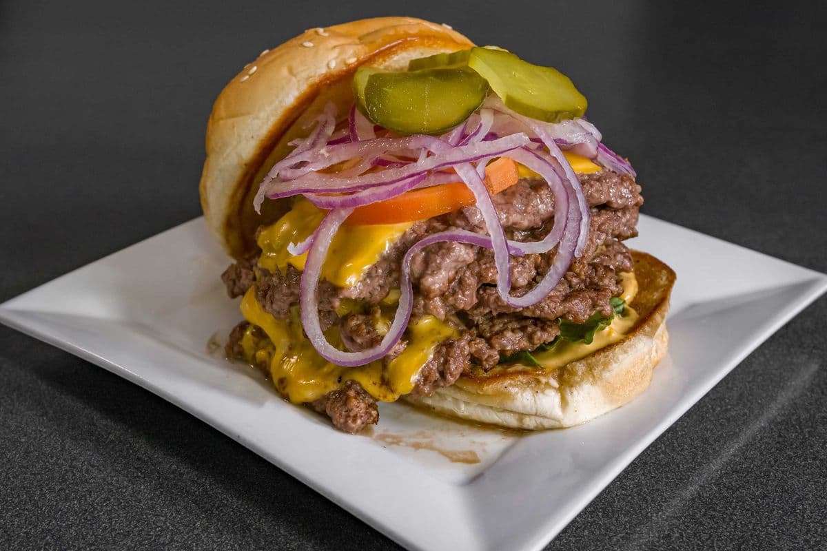 Four Patty Smash Burger