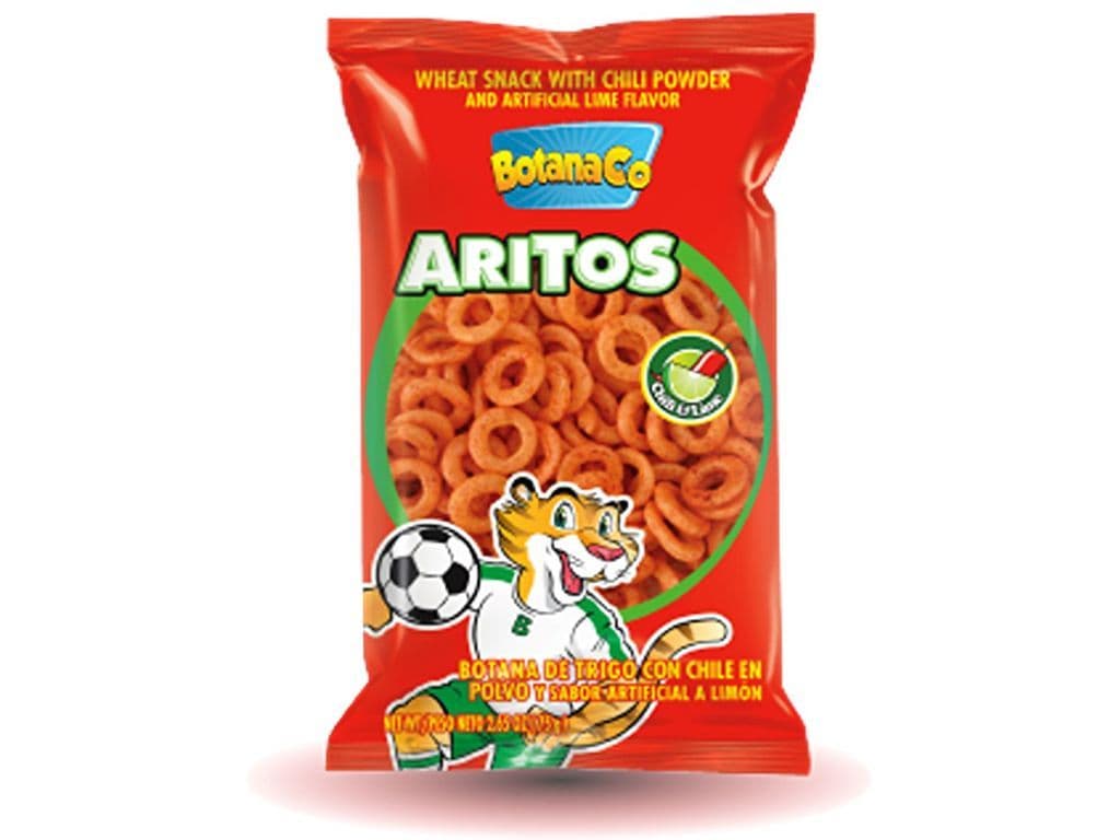 BotanaCo Aritos Chili Lime Wheat Rings Mexican Chips 75g Zesty Snack