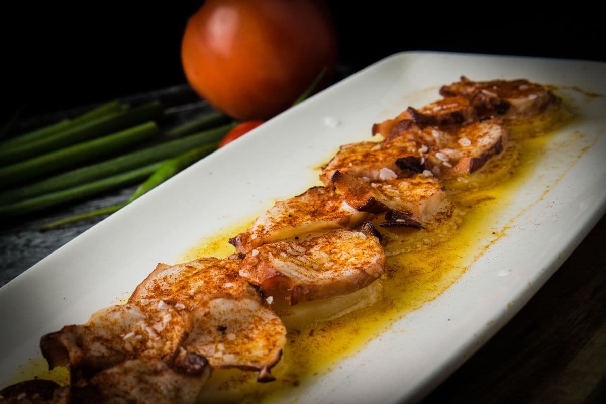Boiled Octopus with Olive Oil and Spanish Paprika