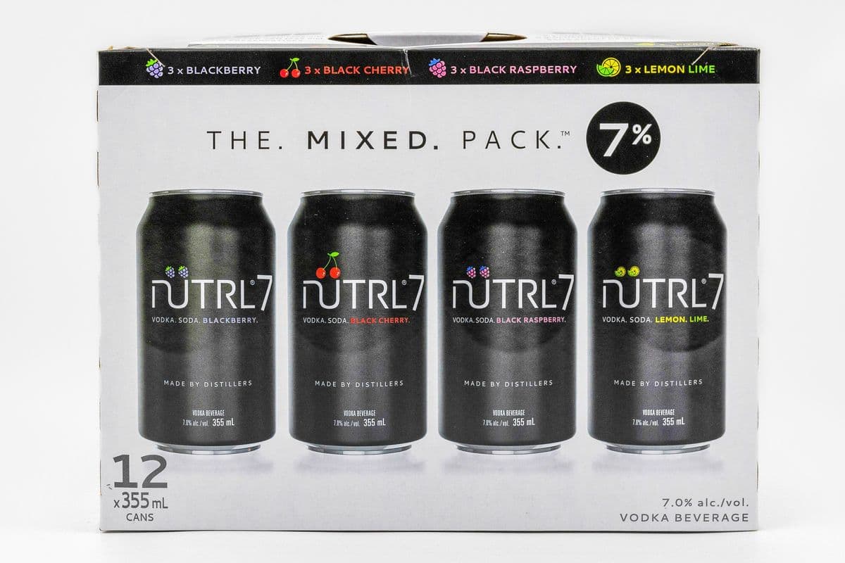 Nutrl 7 Vodka Soda Mix (12 Cans) (1 x 355 ml)