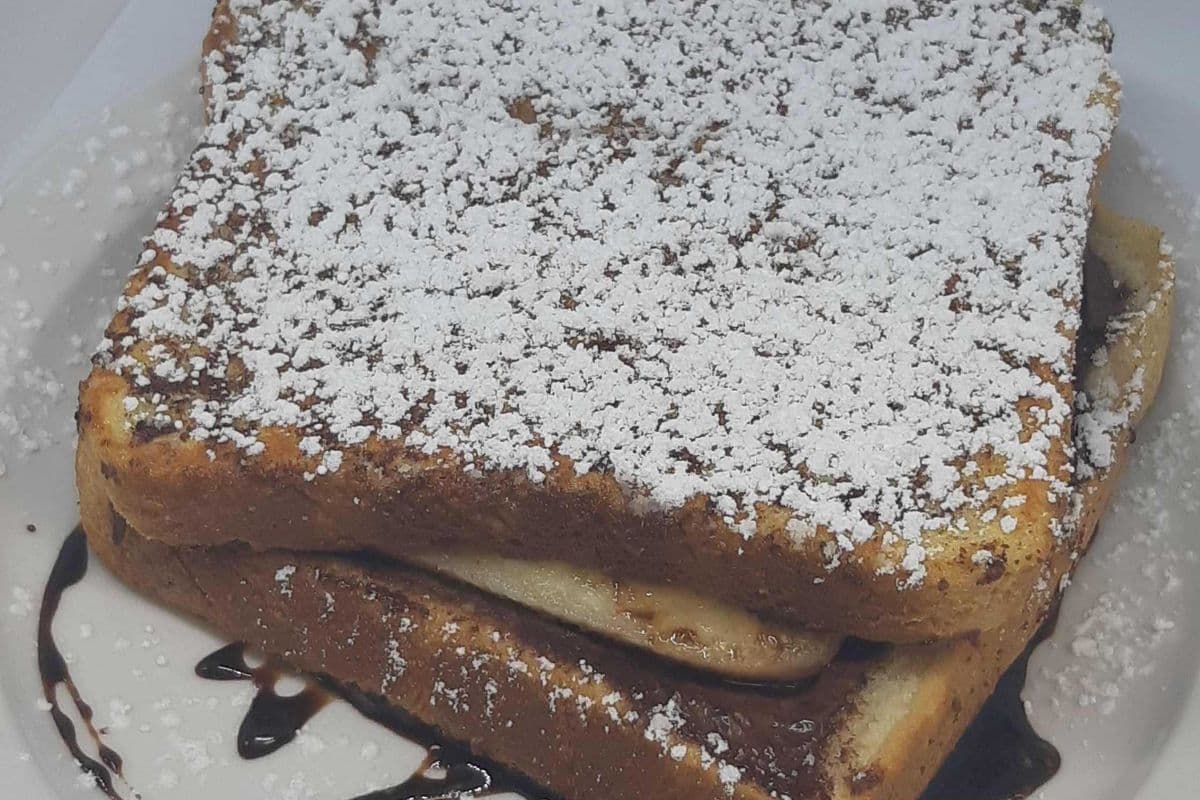 Chocolate Banana Hazelnut French Toast