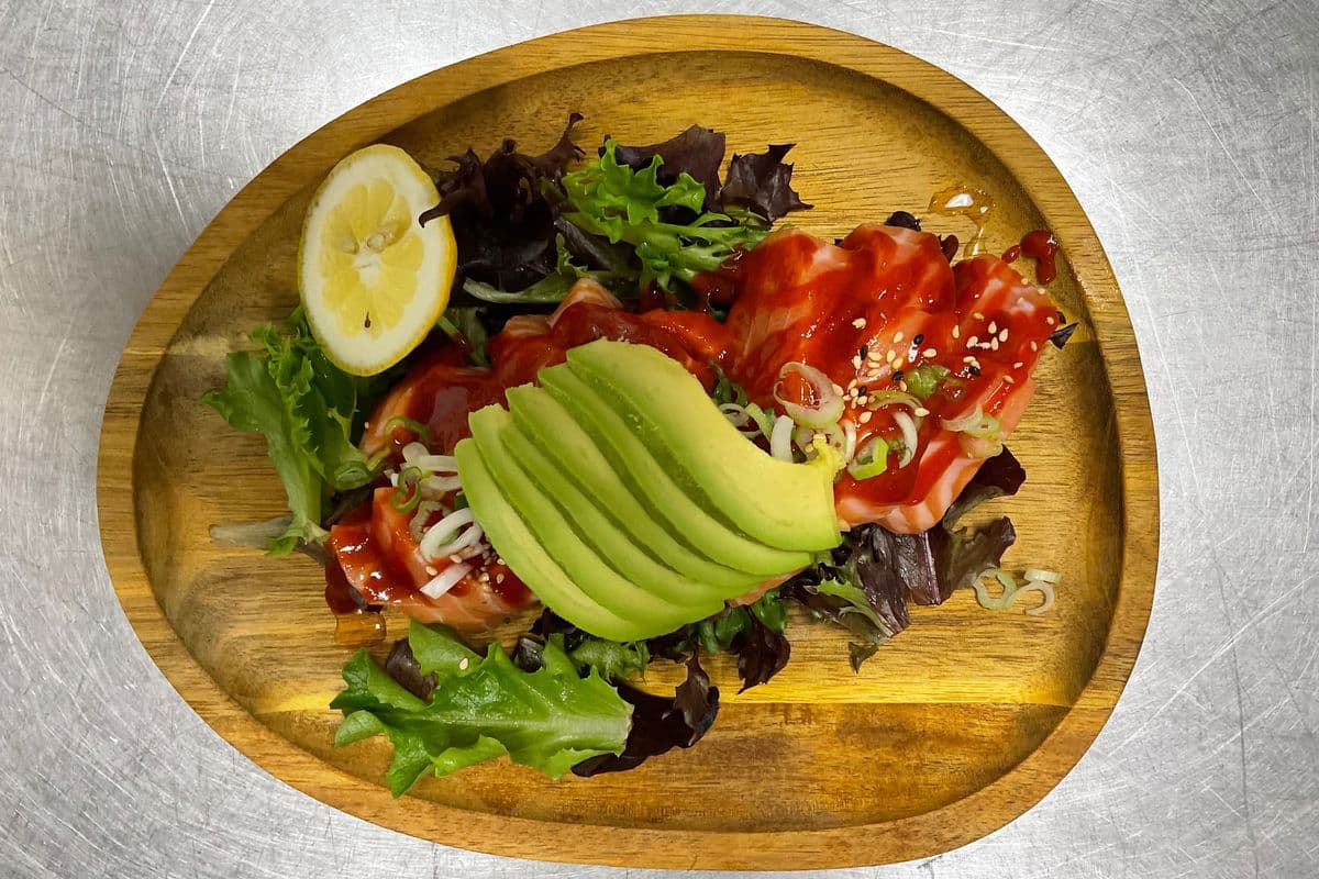 Spicy Salmon Sashimi