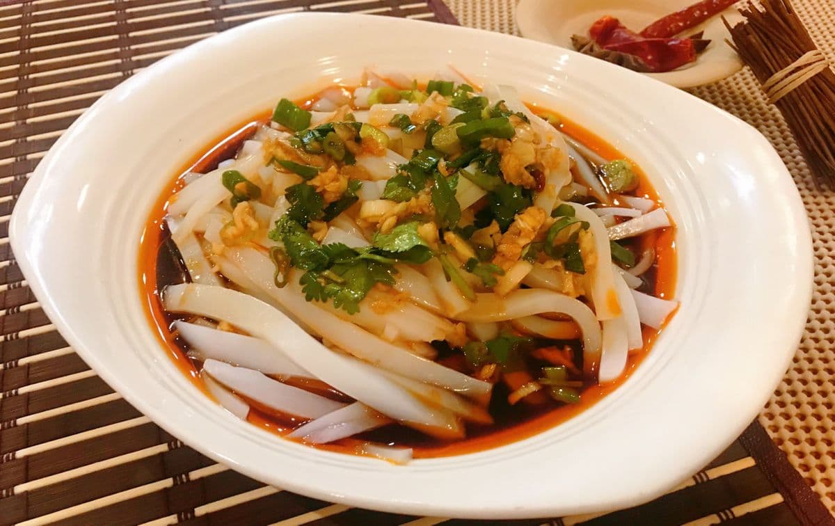 Bean Jelly in Chili Oil 川北凉粉