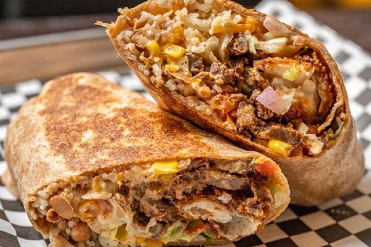 Steak and Fish Burrito