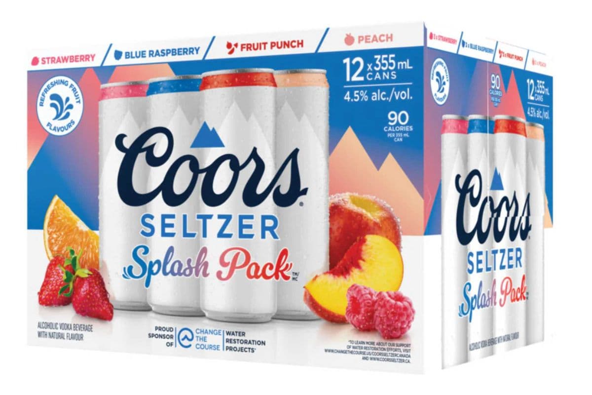 COORS SELTZER SPLASH 12 PACK (12X355ml) (1 x 355ml)