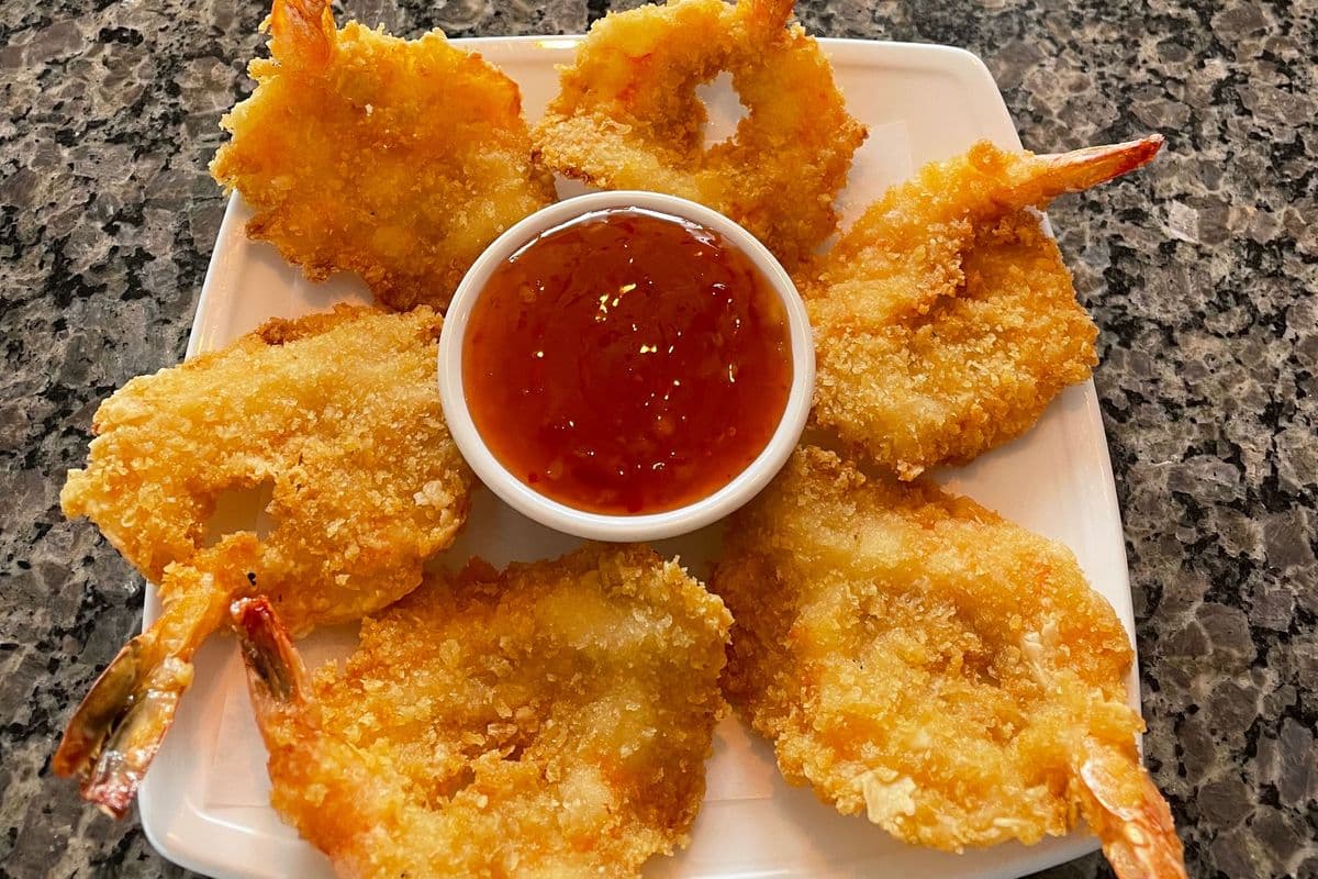 3c. Deep Fried Crispy Tiger Prawns (6 pcs)