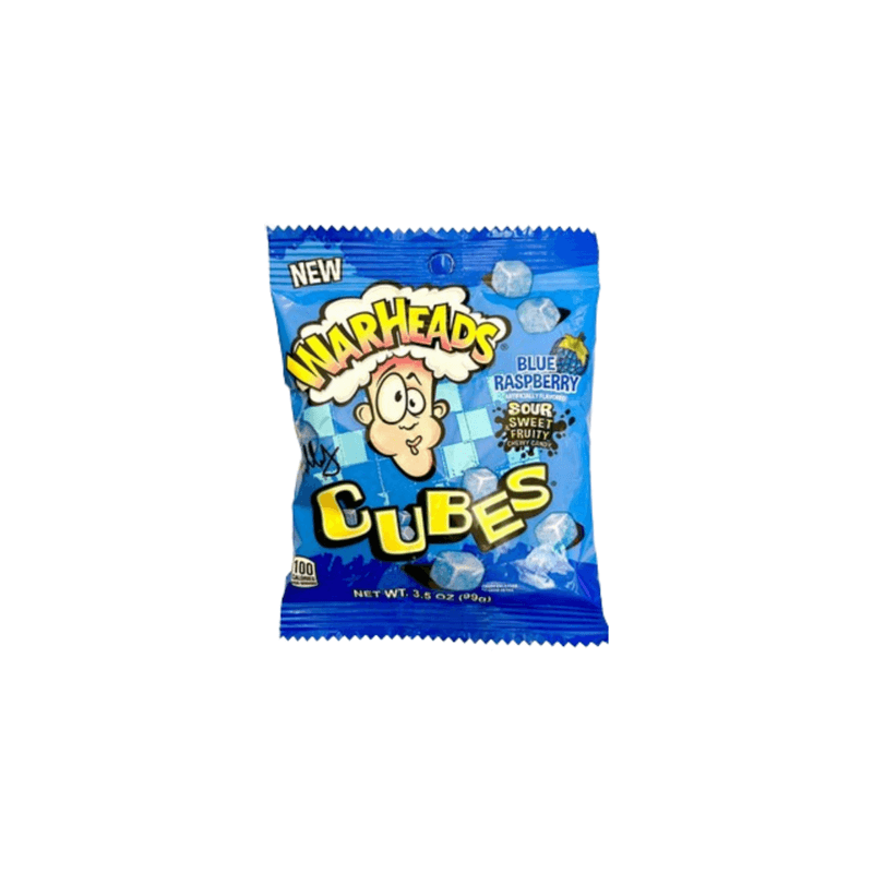 Blue Raspberry Cubes Warheads - USA (3.5oz)