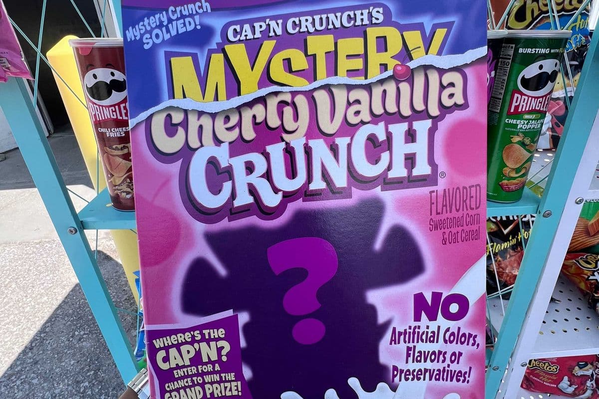 Cap'n Crunch's Mystery Cherry Vanilla Crunch Cereal Family Size 22.1oz