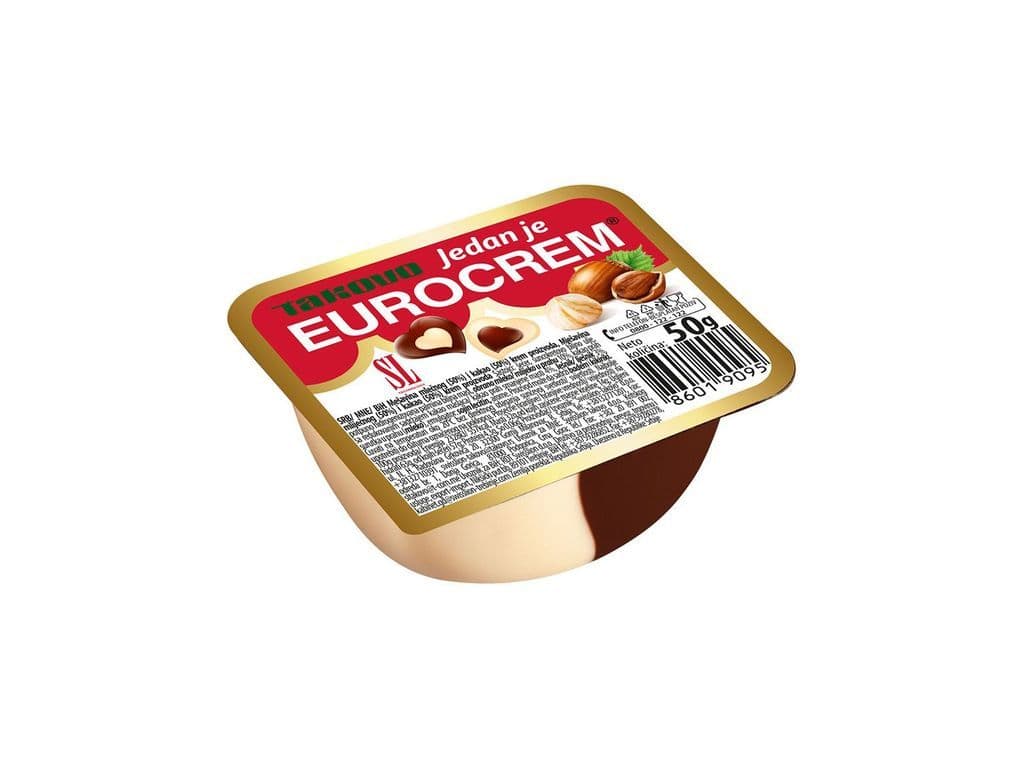 Eurocrem Spread 50g Serbian Cocoa and Milky Hazelnut Cream Spread