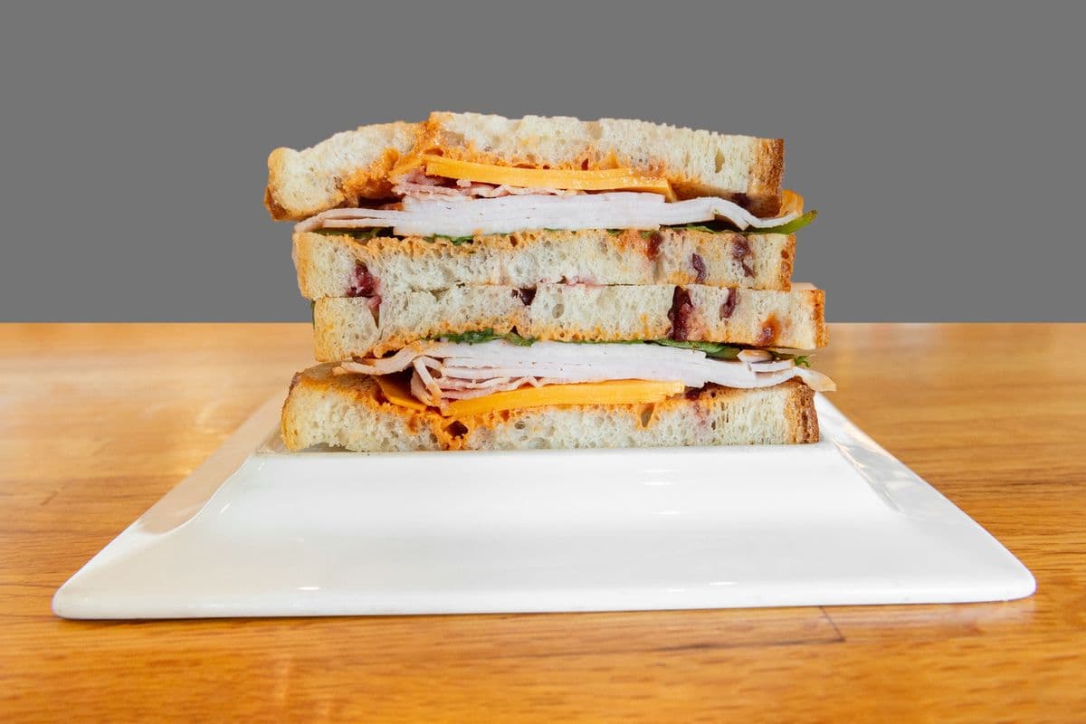Turkey and Bacon on Cranberry Sourdough