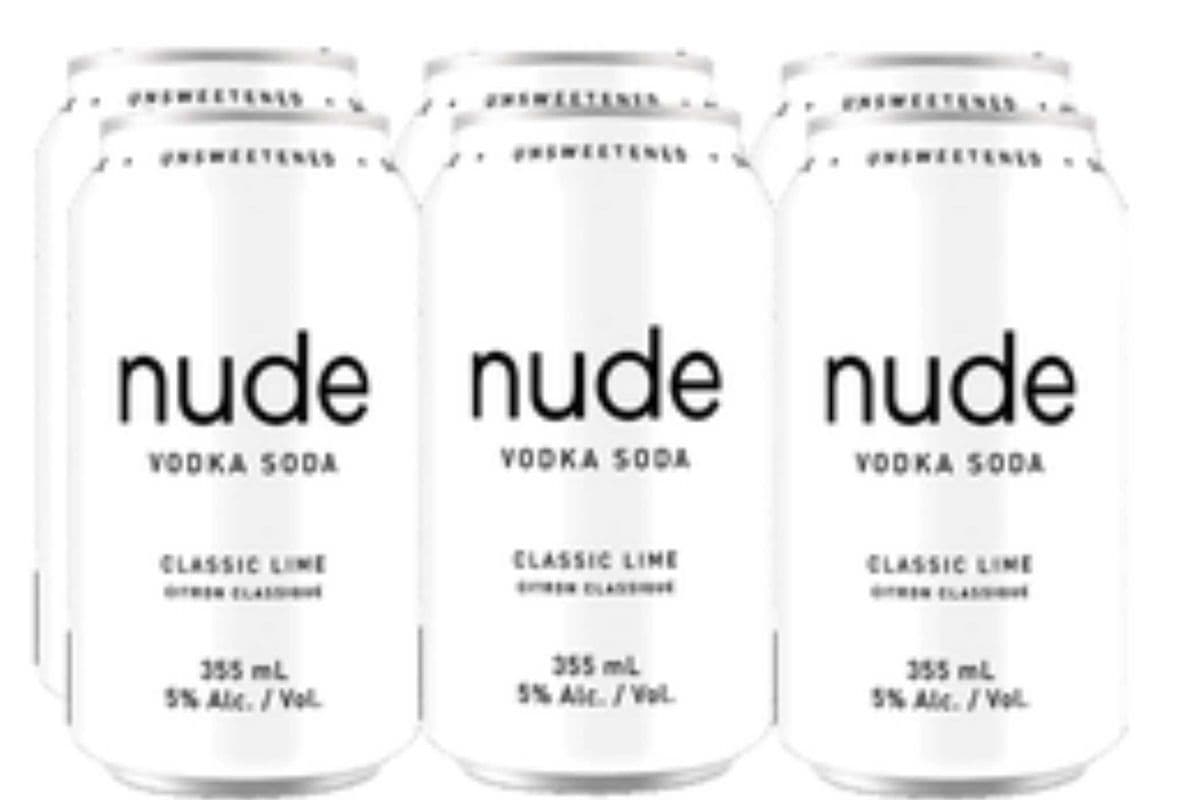 NUDE VODKA SODA CLASSIC LIME 6CAN (6 x 355ML)