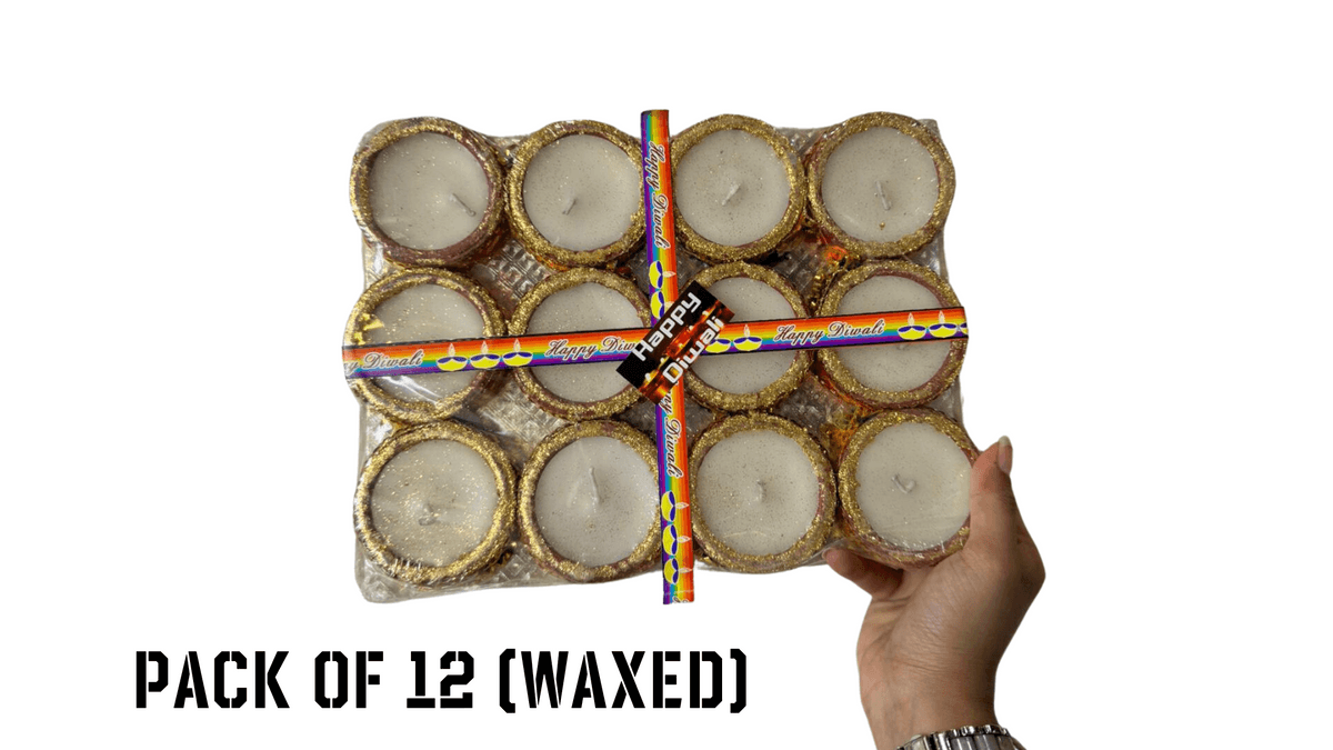 12 Pc Wax Diyas