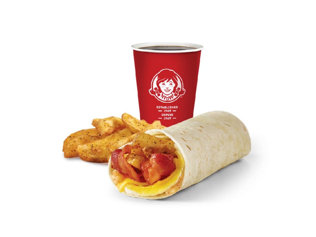 Bacon Breakfast Wrap Combo - Large