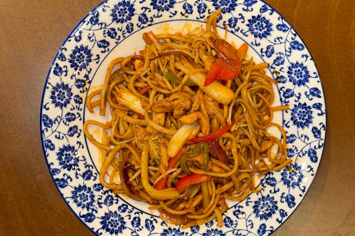 (B2) 鸡肉炒面 Stir-Fried Noodles With Chicken & Vegetables🌶️