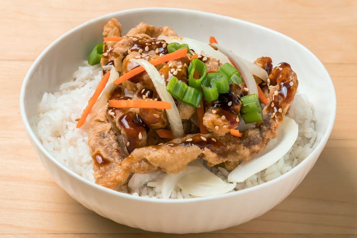 Ginger Pork Rice Bowl