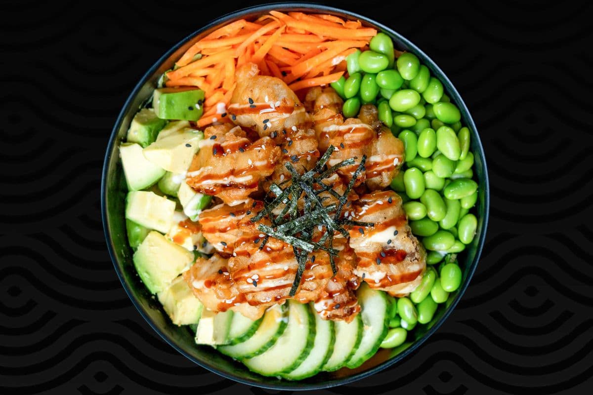 70. Poké au poulet general