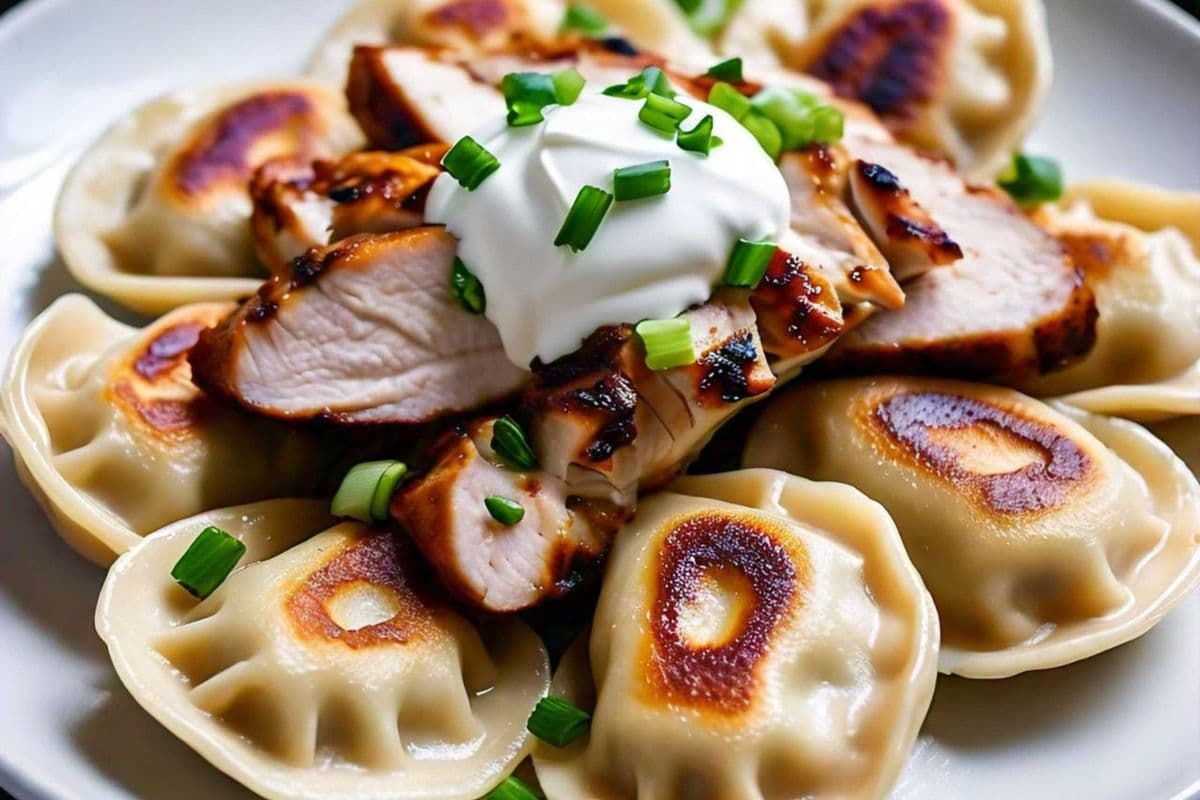 Grilled Chicken Pierogi