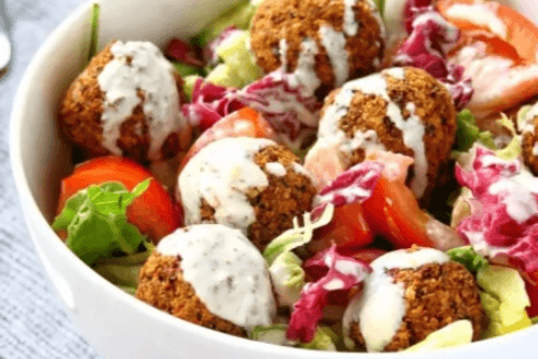 Vegetarian Falafel Donair Salad