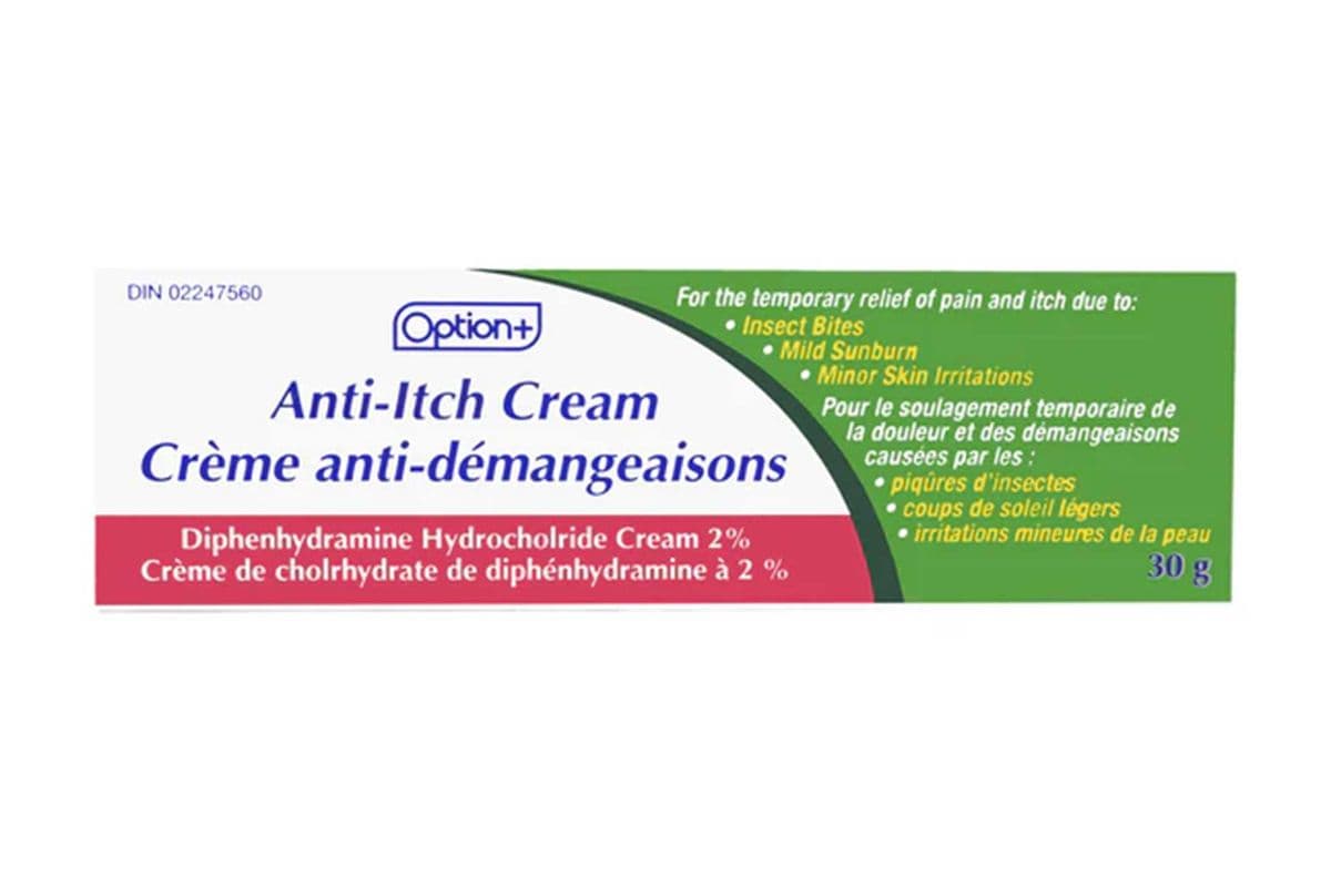 Option+ Anti-Itch Cream (Benadryl) (30 g)