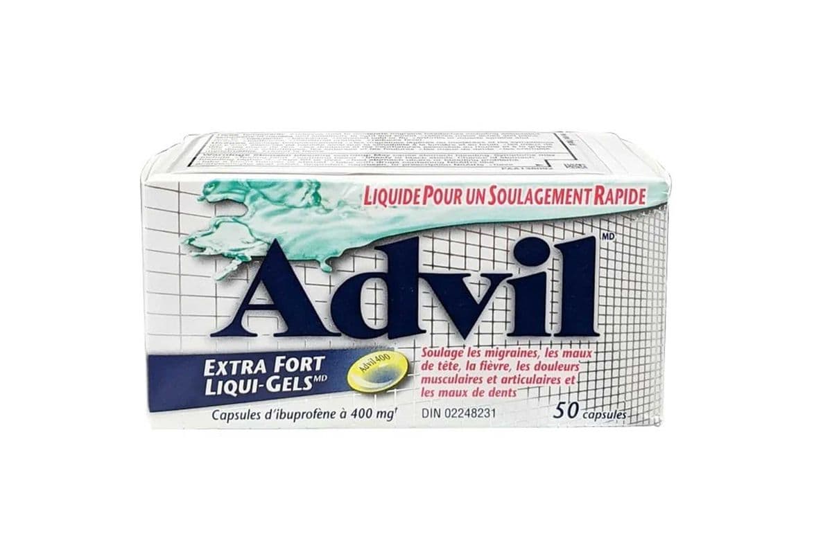 Advil Extra Strength Liquid Gels 400mg (50 Capsules)