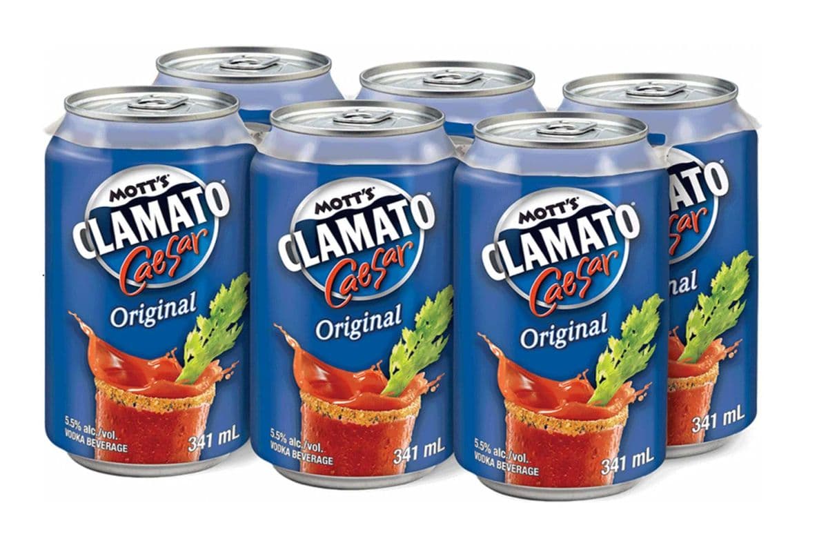 MOTTS CLAMATO CAESAR ORIGINAL 6 CANS (6 x 341 ML)