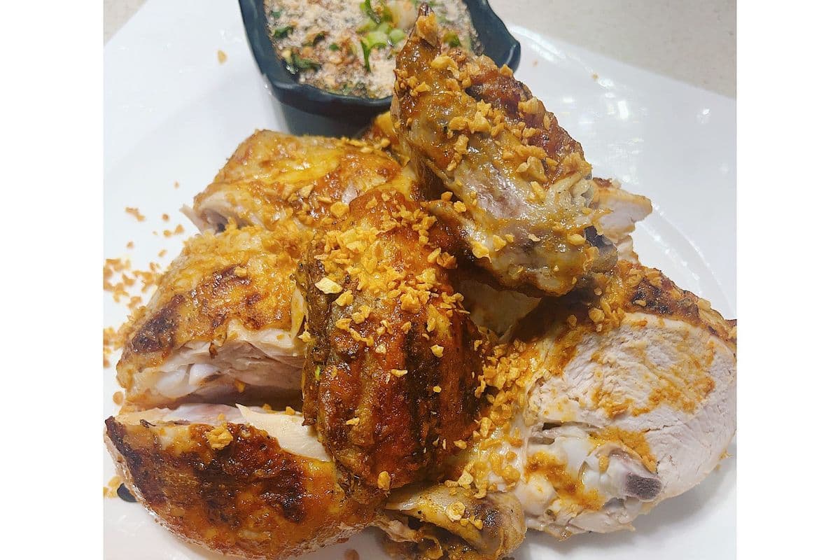 Thai Herb BBQ Chicken with Sticky Rice
