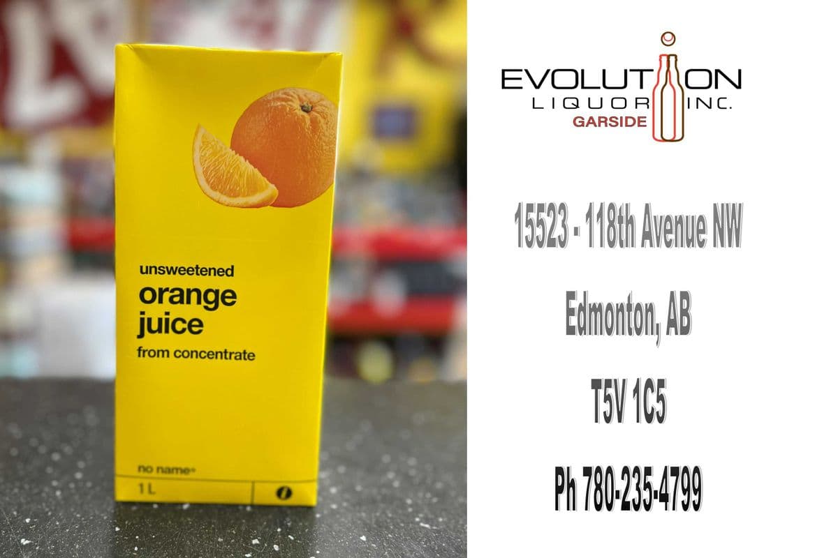 No Name Unsweetened Orange Juice 1000T (1L Tetra Pack)