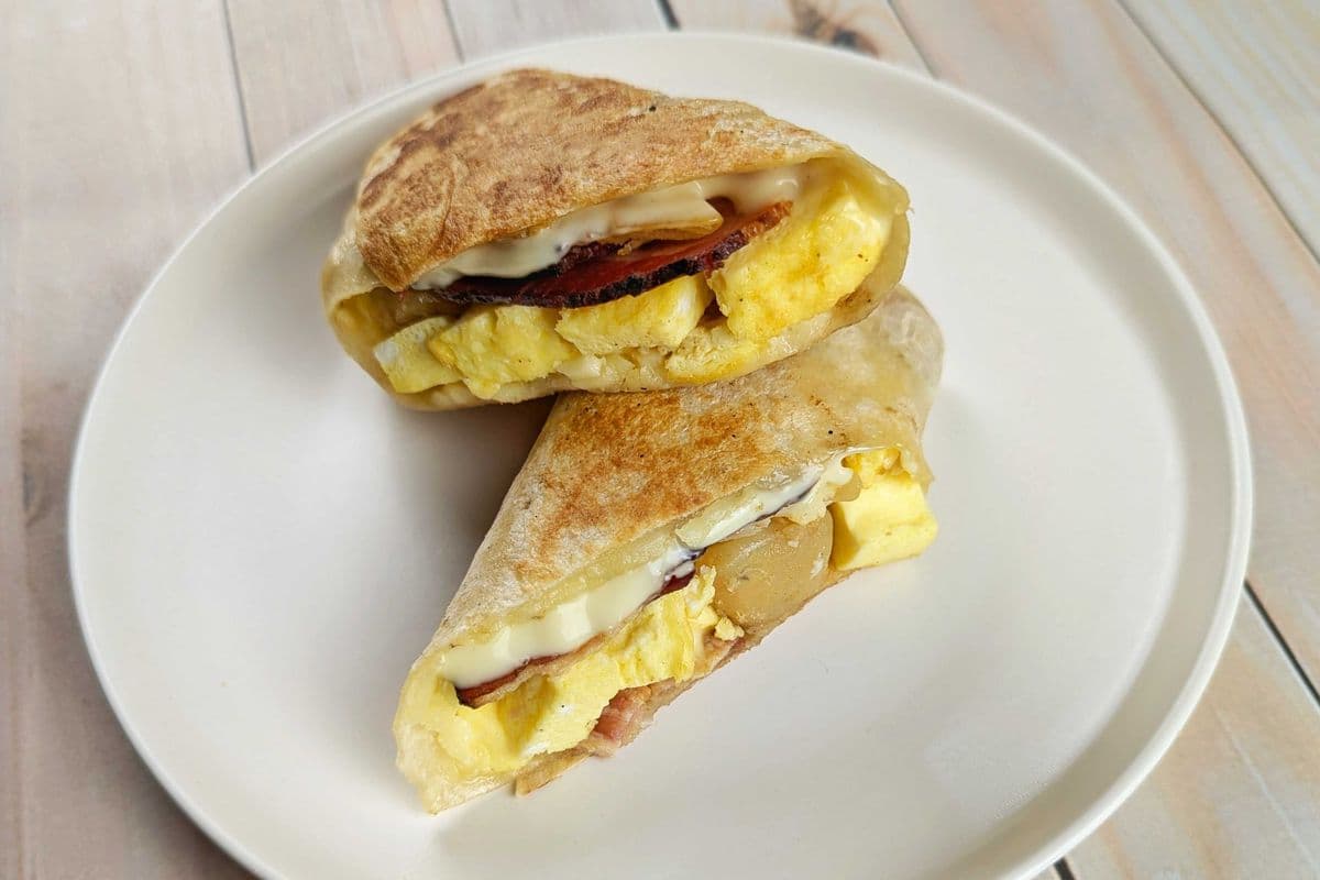 Wrap bacon et oeuf