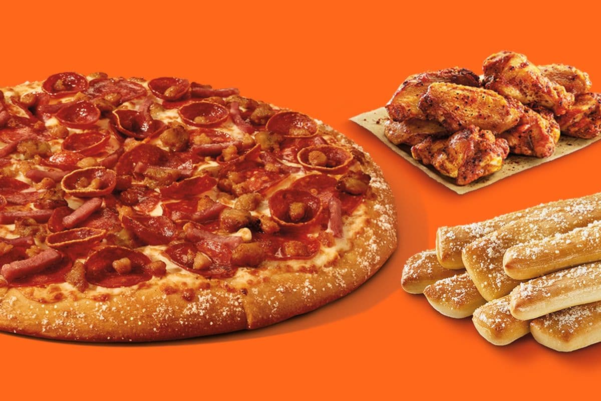 Game Day Large Bundle - Large 5 Meat Feast Pizza, Caesar Wings, and Crazy Bread®