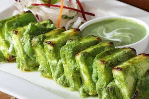 Hariyali Paneer Tikka Kebab