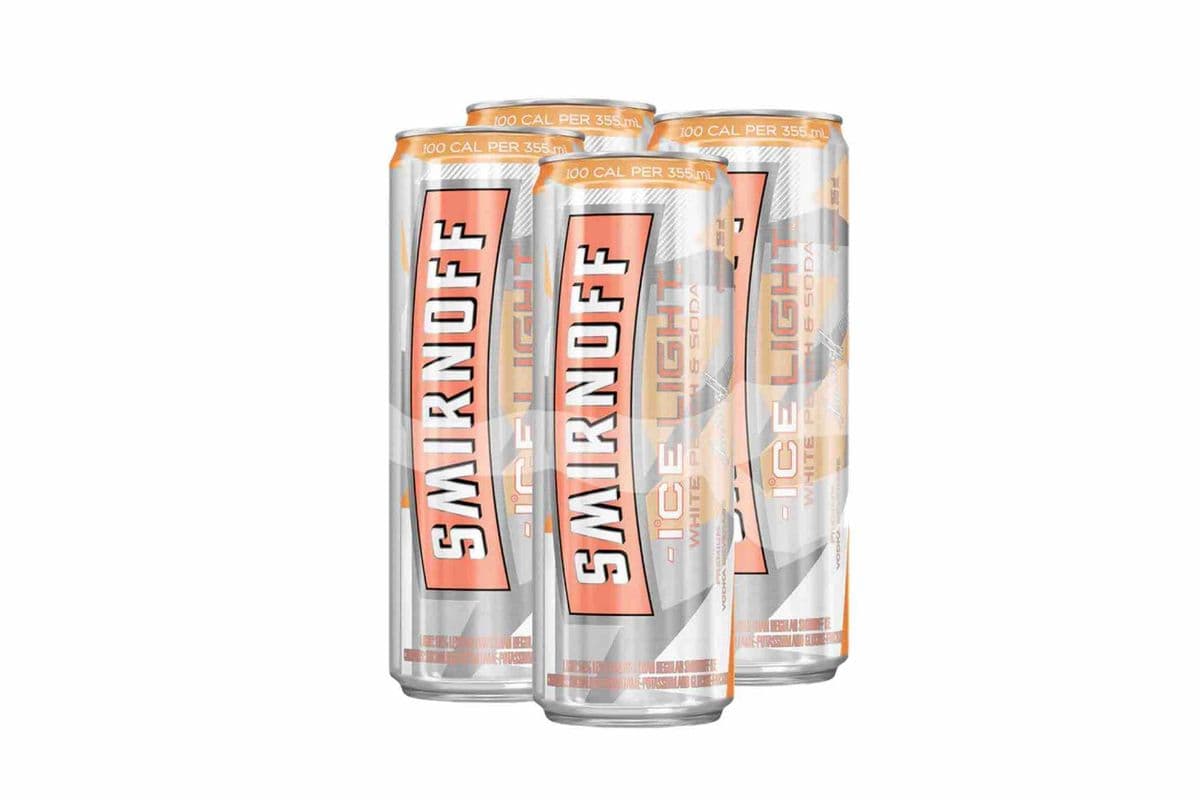 Smirnoff Ice Peach Soda (4 x 355 ml Cans)
