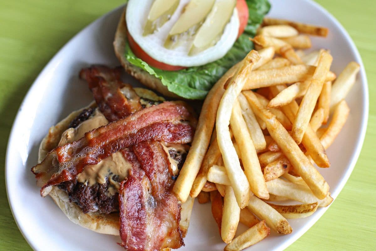 PB and Bacon Burger