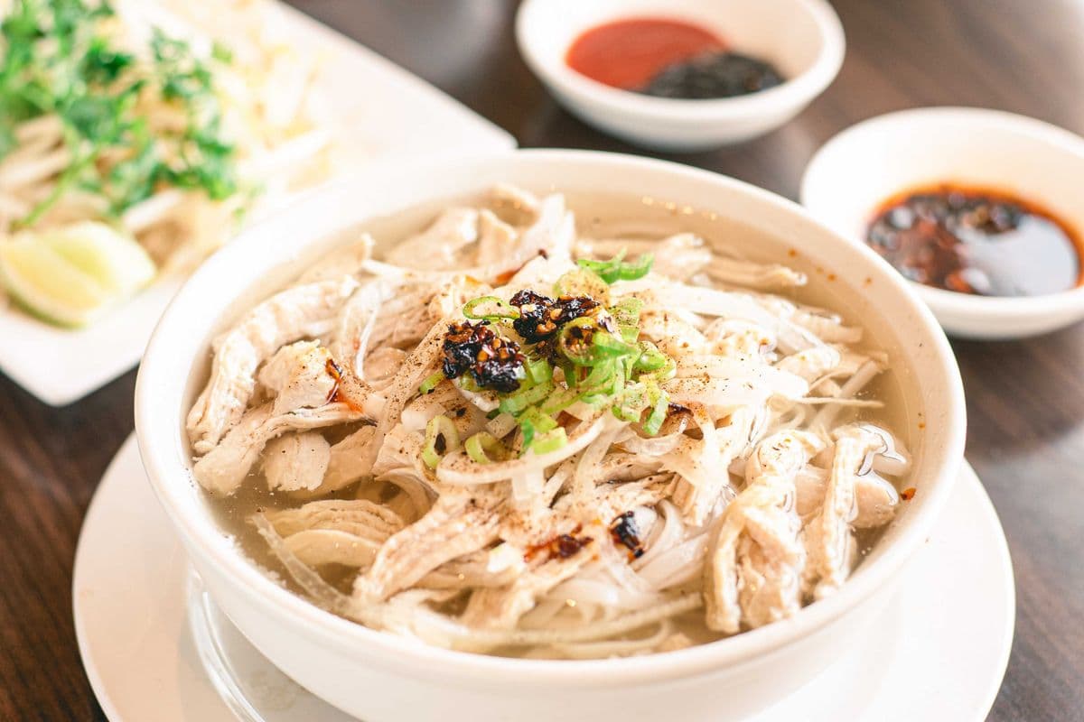 Red Satay Noodle Pho Soup