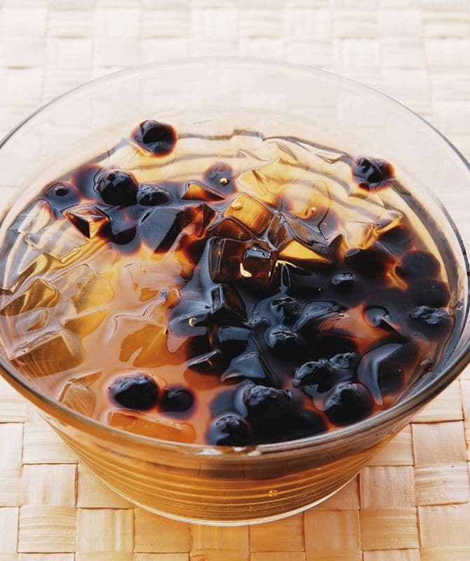 Aiyu Jelly and Pearls w/ (Black Suger/Winter Melon Lemon)(Soup) / 愛玉粉圓(黑糖/冬瓜檸檬)
