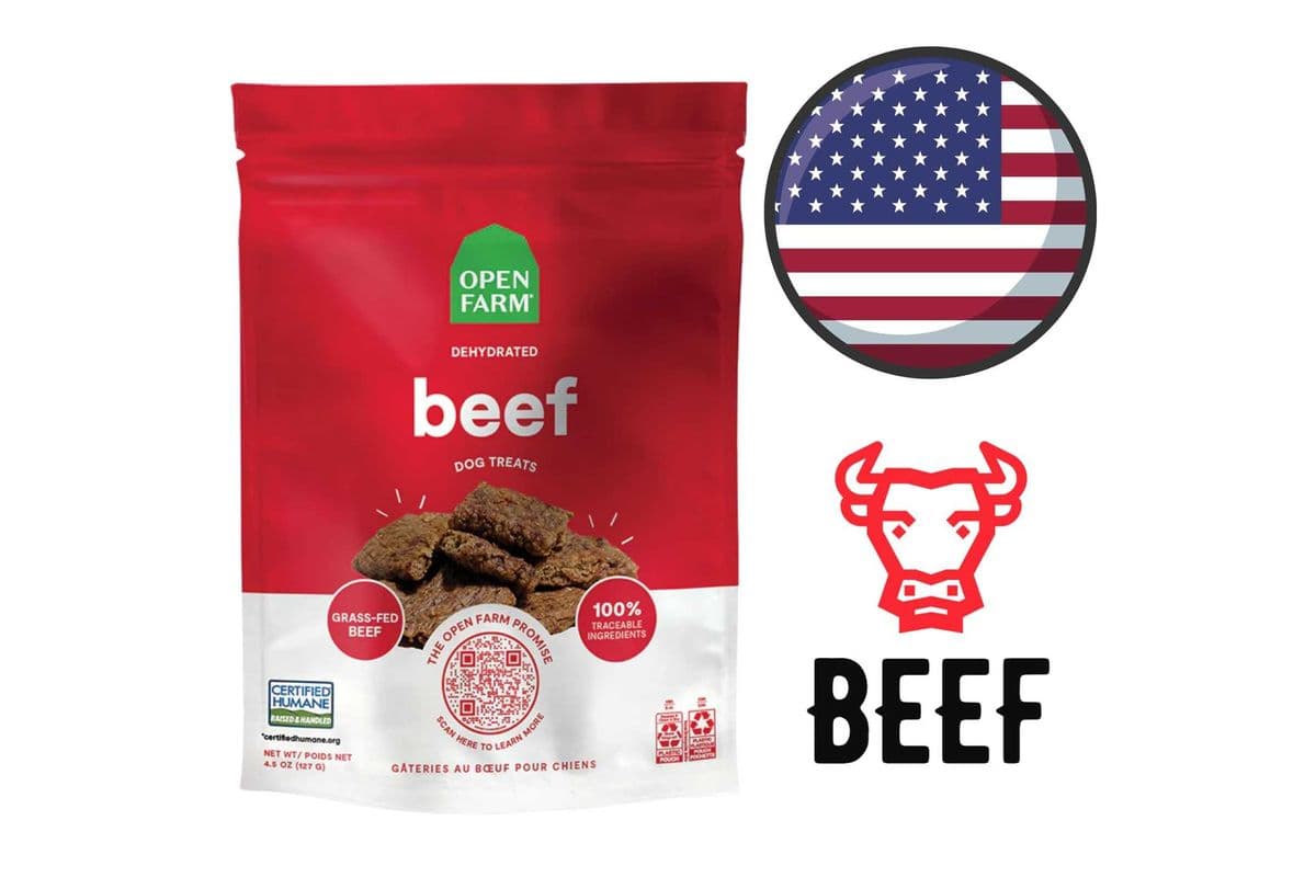 Open Farm - Dehydrated Beef Dog Treats - 4.5 Oz