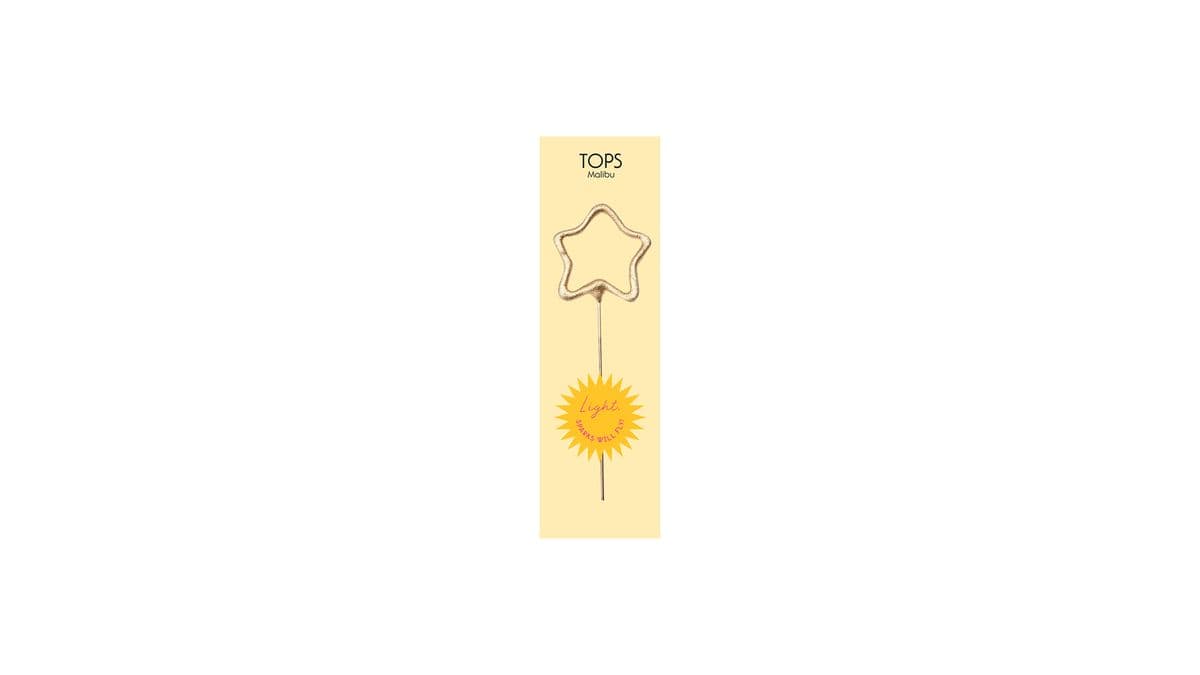 TOPS Malibu "Star" Sparkler Candle