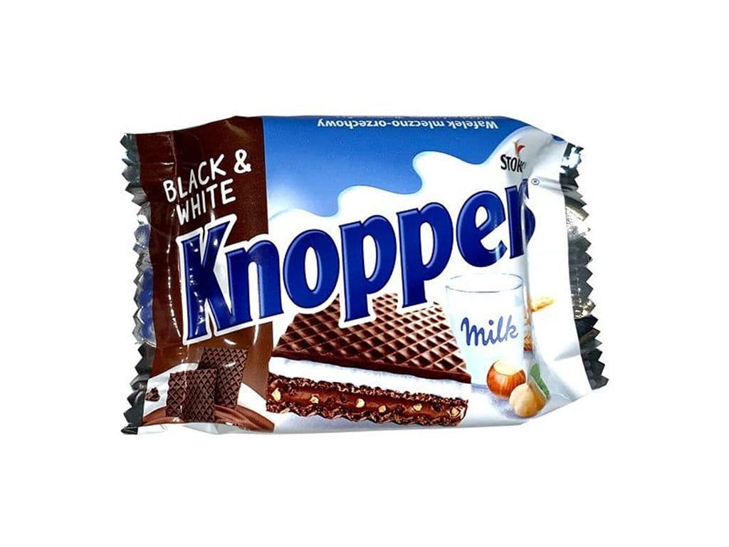 Knoppers Wafers Black and White Milk Hazelnut Chocolate Wafers