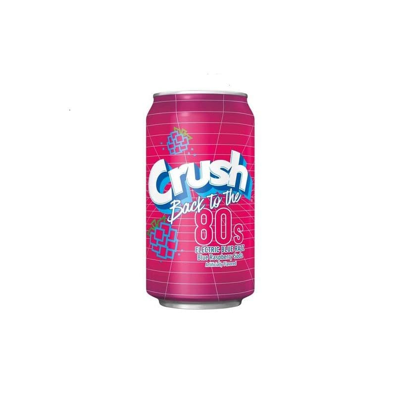 Crush Back to The 80'S Electric Blue Raz - USA (355ml)