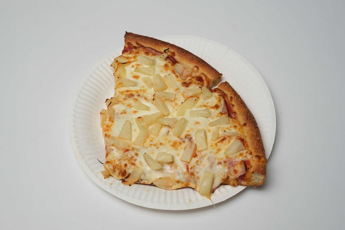 TWO HAM AND PINEAPPLE SLICES